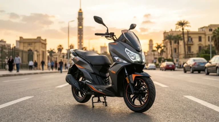 سعر ومواصفات سكوتر SYM Jet 14 في مصر 2026: عيوب ومميزات جيت 14 كربيراتير وإنجكشن